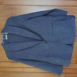 TravelSmith Women's Blue Blazer Medium Petite
